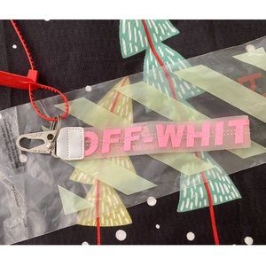 Off-White New Pink Jelly Key Holder